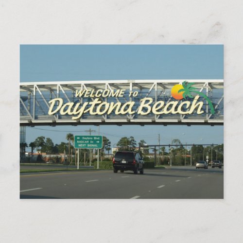 Welcome to Daytona Beach Postcard