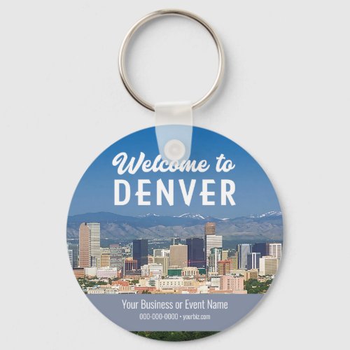 Welcome to Denver Business  Event Promo Keychain