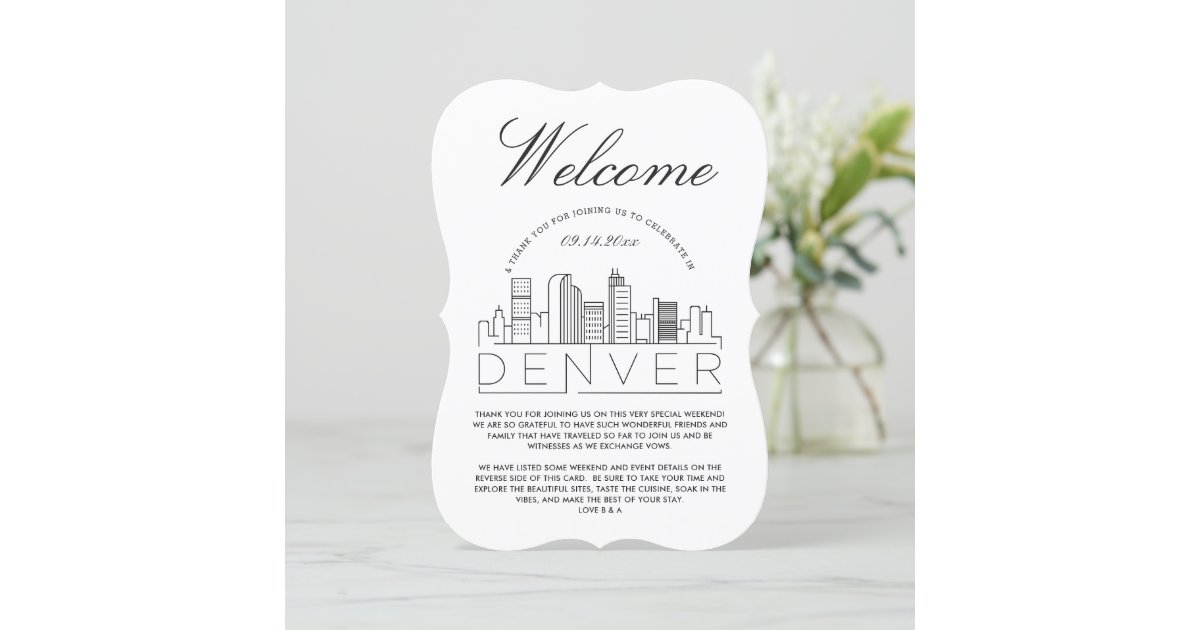 to Denver Guests Details Invitation Zazzle