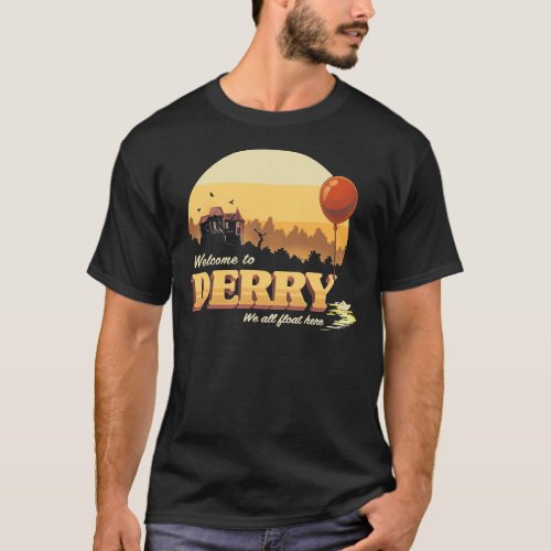 Welcome to Derry _ IT Terror Movie Book _ Horror K T_Shirt