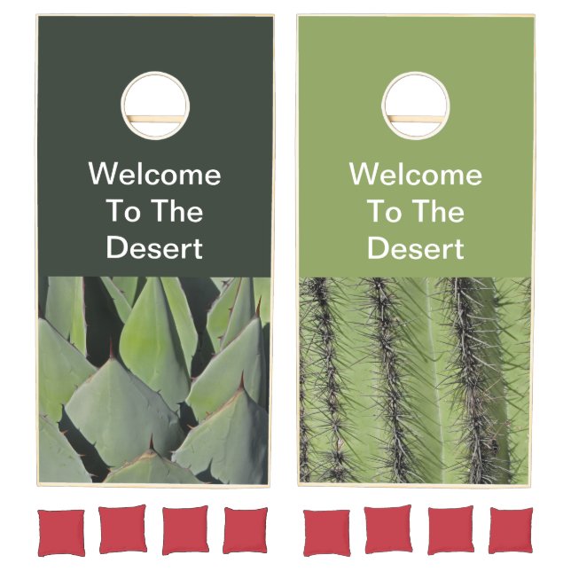 Welcome To Desert Arizona Home Cactus Southwest Cornhole Set (Set)