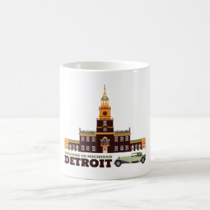 Welcome to Detroit. Michigan - Color Logo Morph Mug