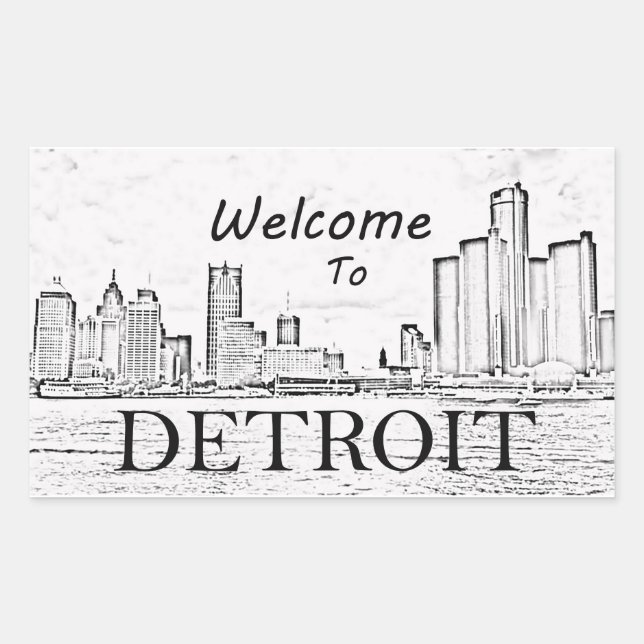 Welcome to Detroit Sticker (Front)