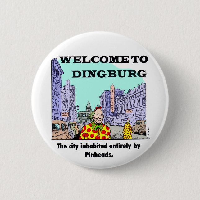Welcome to Dingburg Button (Front)