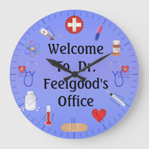 Welcome To Doctor's Office Customizable Clock