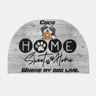Welcome to [Dog’s Name]’s Home Sweet Home Doormat