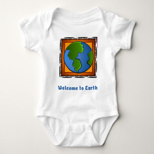Welcome to Earth 09 Baby Bodysuit
