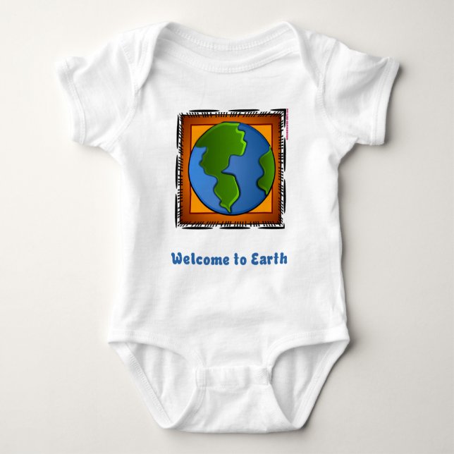 Welcome to Earth 09 Baby Bodysuit (Front)