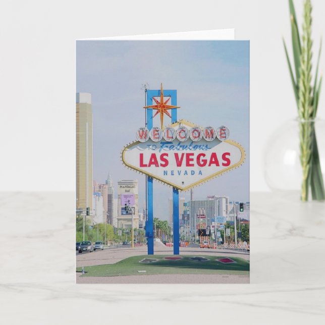 Welcome to Fabulous Las Vegas Announcement Card (Front)