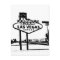 Welcome to Fabulous Las Vegas B&W Vector Graphic