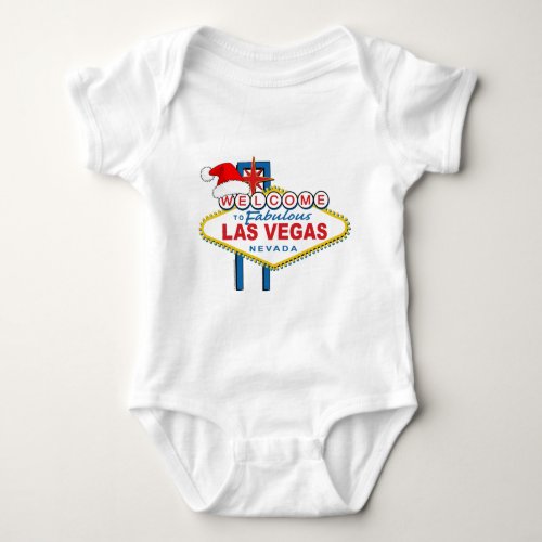 Welcome to Fabulous Las Vegas Christmas Baby Bodysuit