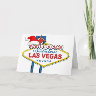 Welcome to Fabulous Las Vegas Christmas Holiday Card