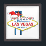 Welcome to Fabulous Las Vegas Christmas Jewelry Box<br><div class="desc">Welcome to Las Vegas Santa Hat design</div>