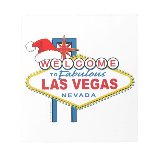 Welcome to Fabulous Las Vegas Christmas Notepad (Front)