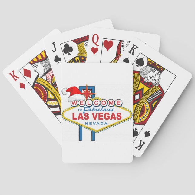 Welcome to Fabulous Las Vegas Christmas Poker Cards (Back)