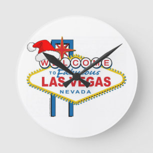 Welcome to Fabulous Las Vegas Christmas Round Clock
