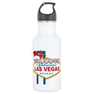 Welcome to Fabulous Las Vegas Christmas Stainless Steel Water Bottle