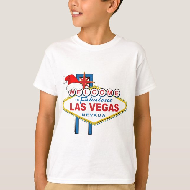 Welcome to Fabulous Las Vegas Christmas T-Shirt (Front)