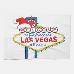 Welcome to Fabulous Las Vegas Christmas Towel
