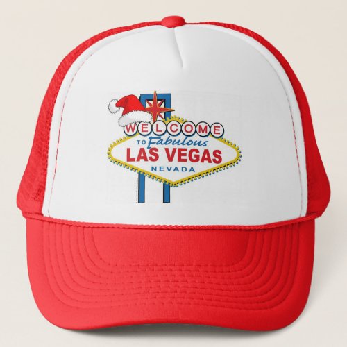 Welcome to Fabulous Las Vegas Christmas Trucker Hat