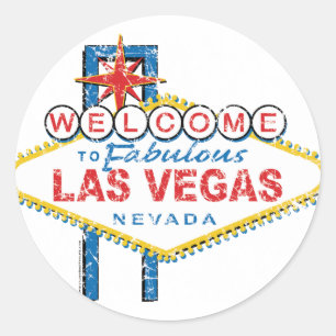 Welcome to Fabulous Las Vegas Classic Round Sticker