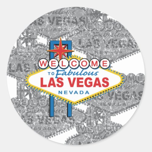 Welcome to Fabulous Las Vegas Classic Round Sticker