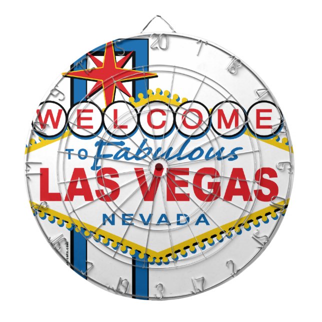 Welcome to Fabulous Las Vegas Dart Board (Front)