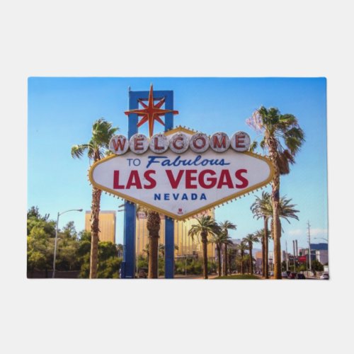 Welcome To Fabulous Las Vegas Door Mat 