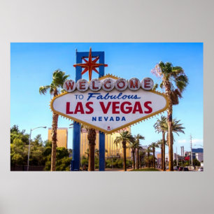 Welcome To Fabulous Las Vegas Door Mat Poster