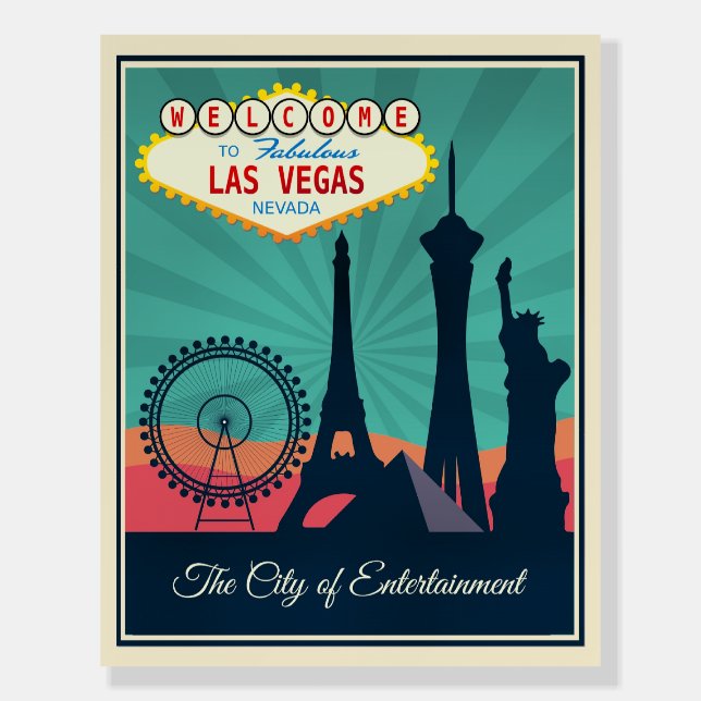Welcome to Fabulous Las Vegas Foam Board (Front)
