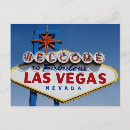 Welcome To Fabulous Las Vegas Historic Sign Postcard