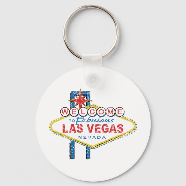 Welcome to Fabulous Las Vegas Keychain (Front)