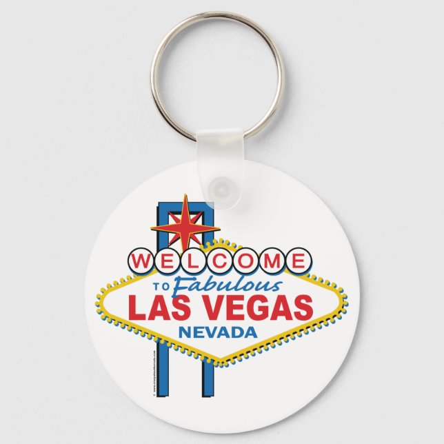 Welcome to Fabulous Las Vegas Keychain (Front)