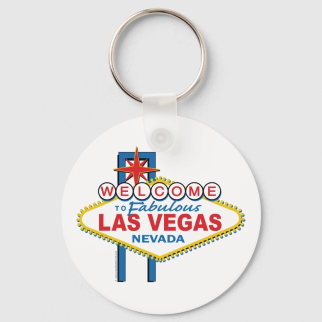 Welcome to Fabulous Las Vegas Keychain (Front)