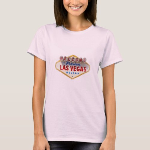 Welcome to Fabulous Las Vegas logo Baby Doll Tee