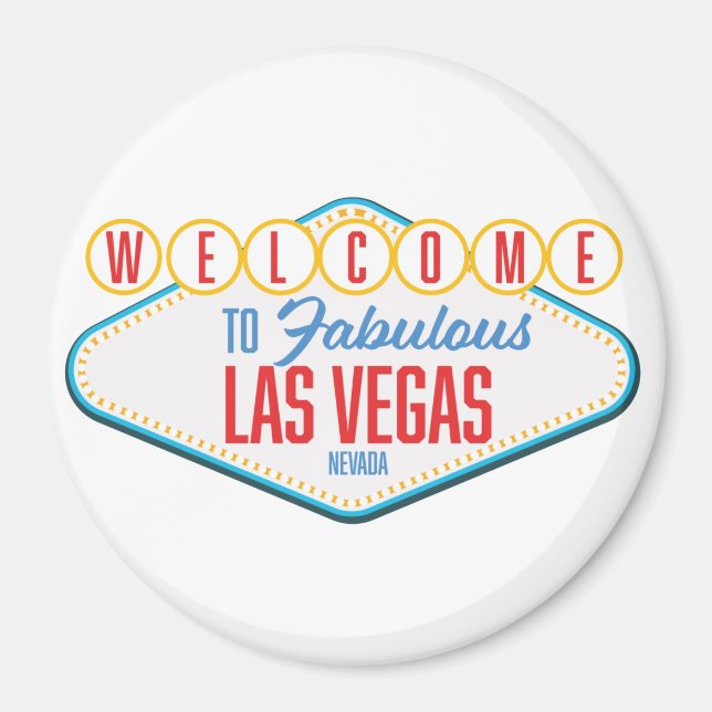 Welcome to Fabulous las vegas Magnet (Front)