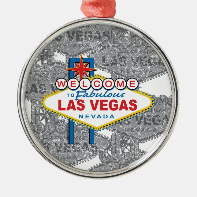 Welcome to Fabulous Las Vegas Metal Ornament (Front)