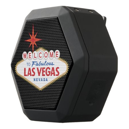 Welcome To Fabulous Las Vegas, Nevada Black Bluetooth Speaker