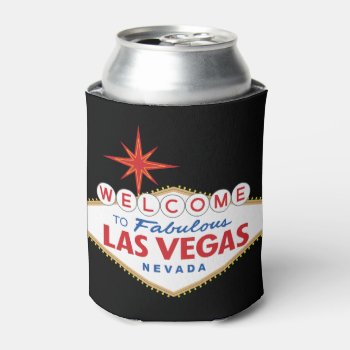 Welcome To Fabulous Las Vegas  Nevada Can Cooler by worldofsigns at Zazzle