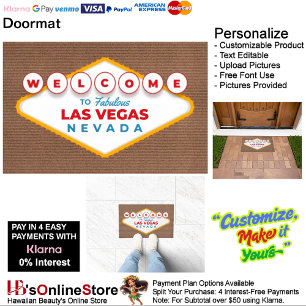 Welcome to Fabulous Las Vegas Nevada Doormat