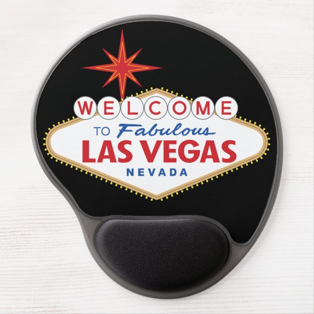 Welcome to Fabulous Las Vegas, Nevada Gel Mouse Pad (Front)