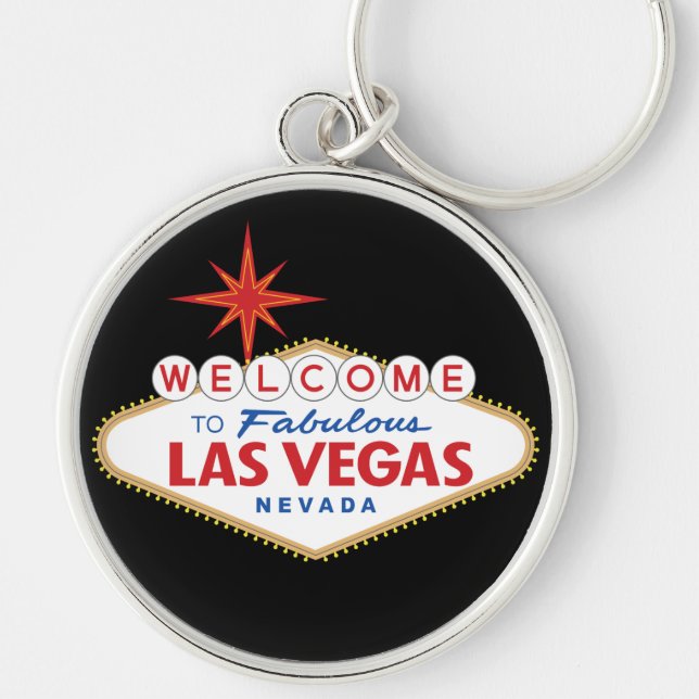 Welcome to Fabulous Las Vegas, Nevada Keychain (Front)