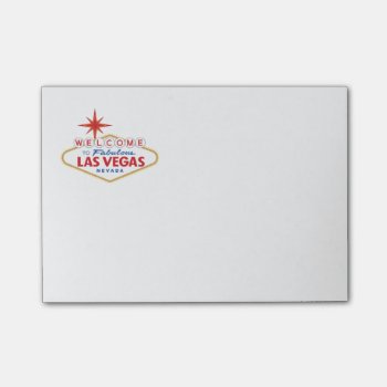 Welcome To Fabulous Las Vegas  Nevada Post-it Notes by worldofsigns at Zazzle