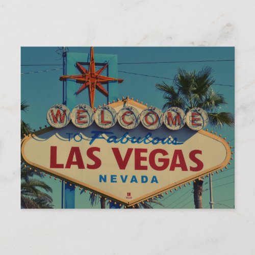Welcome to Fabulous Las Vegas Nevada postcard
