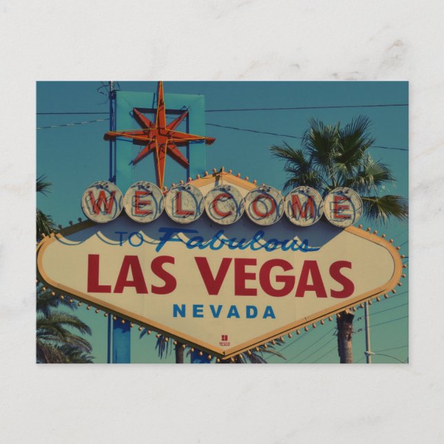 Welcome to Fabulous Las Vegas Nevada postcard (Front)