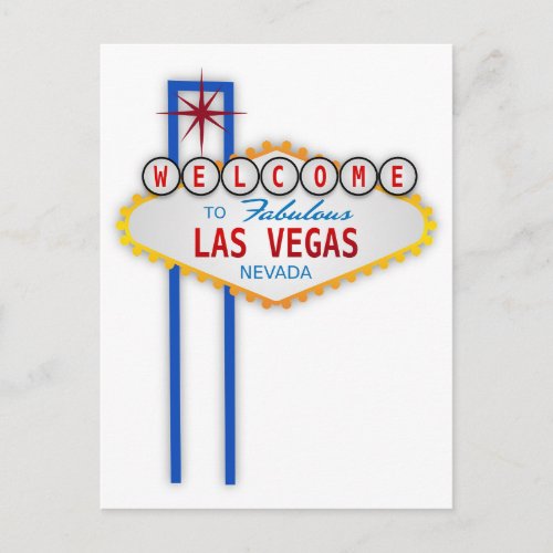 Welcome to Fabulous Las Vegas Nevada Sign postcard