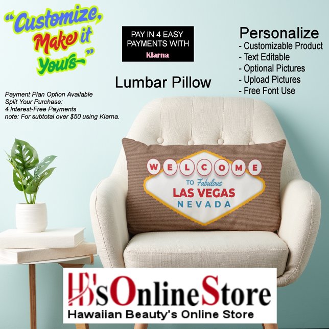 Welcome to Fabulous Las Vegas Nevada Trendy Memory Lumbar Pillow (Welcome to Fabulous Las Vegas Nevada Trendy Memory Lumbar Pillow.
)