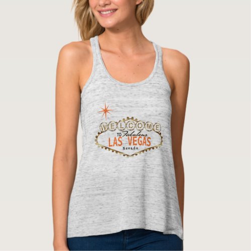 Welcome to Fabulous Las Vegas _ Orange Tank Top