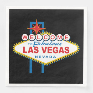 Welcome to Fabulous Las Vegas Paper Dinner Napkins