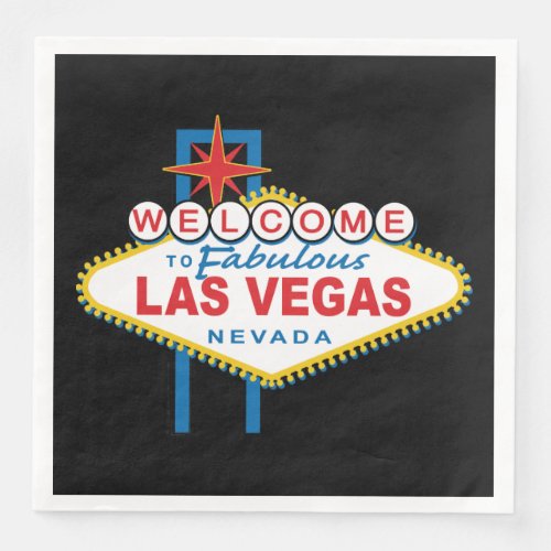 Welcome to Fabulous Las Vegas Paper Dinner Napkins